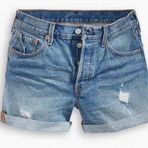Levi’s 501® Long Women’s Shorts Medium Wash